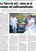 Diario Médico entrevista a Fernando Escolano i Enric Samsó en el marc del XV Simpòsium d'Anestesiologia, Reanimació i Terapèutica del Dolor organitzat per l'Hospital del Mar