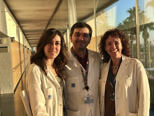 D’esquerra a dreta, Ester Miralpeix, Josep Maria Solé i Gemma Mancebo